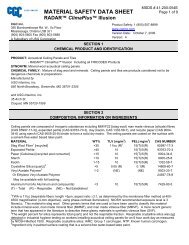 MATERIAL SAFETY DATA SHEET - Kenroc Building Materials