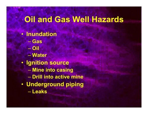Oil, Gas and CBM Wells Near Coal Mines - Office of Fossil Energy