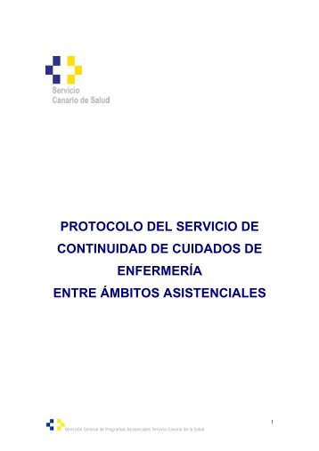 Protocolo del Servicio de Continuidad de Cuidados de Enfermería