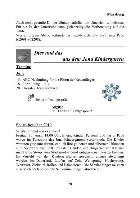 MÃ¤nnerkreis Bredelar - Evangelische Kirchengemeinde Marsberg