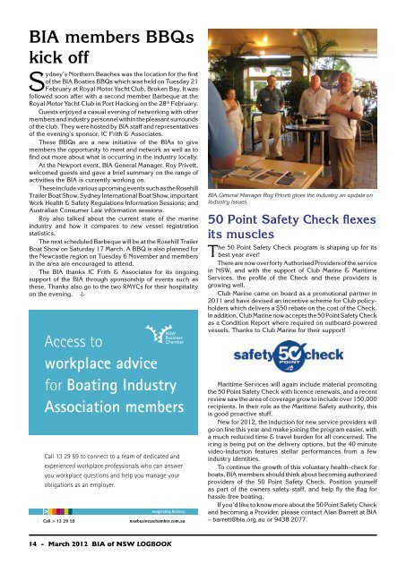 March 2012 - Boating Industry Association of NSW