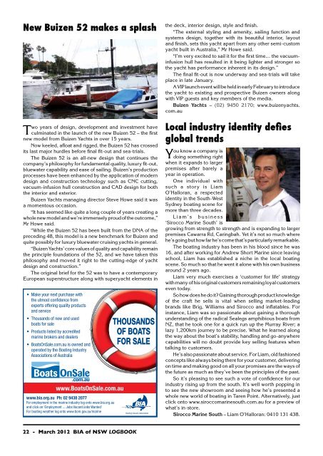 March 2012 - Boating Industry Association of NSW