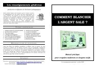 COMMENT BLANCHIR L'ARGENT SALE ? - CENTIF-CI