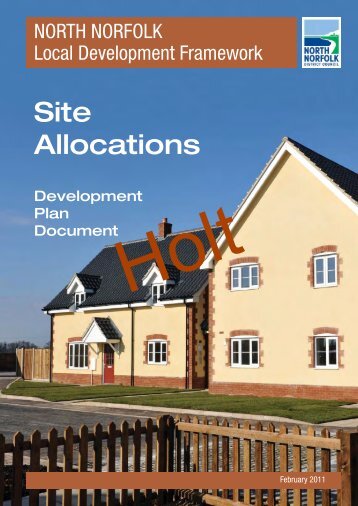 North Norfolk Site Allocations (Holt) - North Norfolk District Council