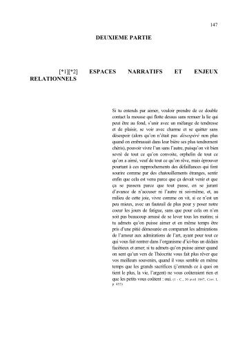 DEUXIEME PARTIE [*1][*2] ESPACES ... - Gustave Flaubert
