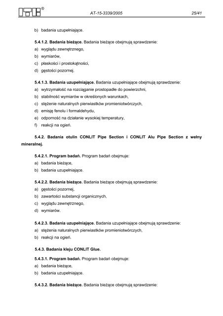 aprobata techniczna itb at-15-3339/2005 - Melle