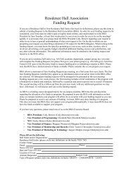 RHA Funding Request Form for 2012 â 2013 - Office of University ...