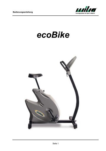Bedienungsanleitung ecoBike (PDF) - MTR