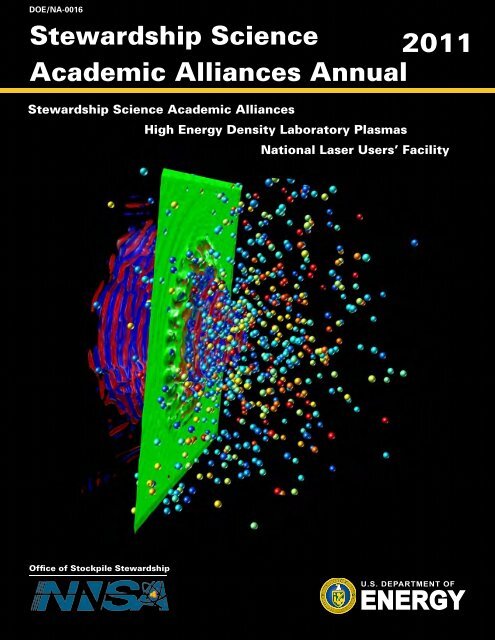 Stewardship Science Academic Alliances Annual - National Nuclear ...