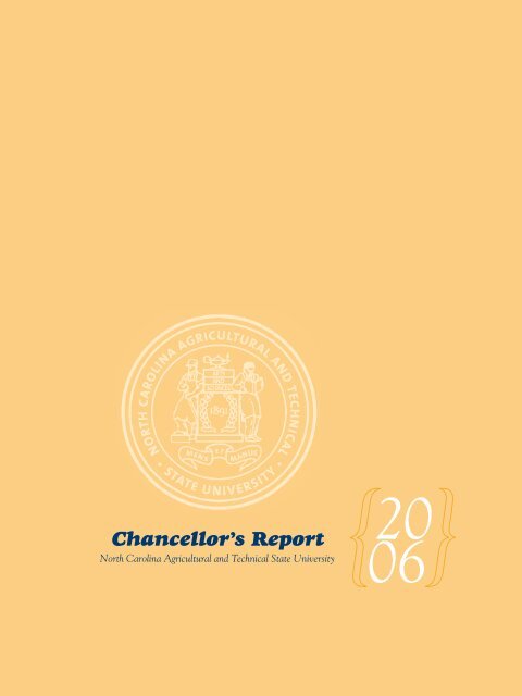 Chancellor S Report North Carolina A T State University