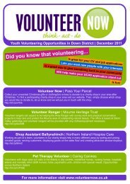 Youth Opportunities Down District - Volunteer Now