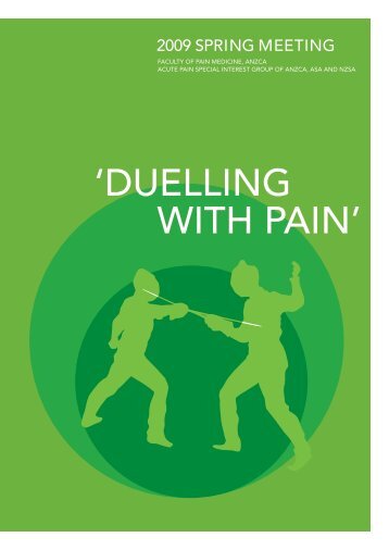 duelling with pain - Faculty of pain medicine - Australian and New ...
