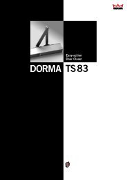 TS83 DORMA - BW Hardware