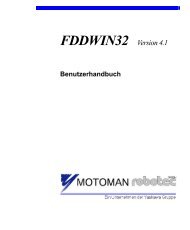 FDDWIN32 Version 4.1 - Motoman