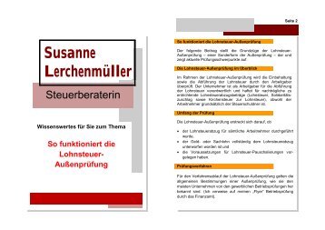 So funktioniert die Lohnsteuer-Außenprüfung - Susanne ...