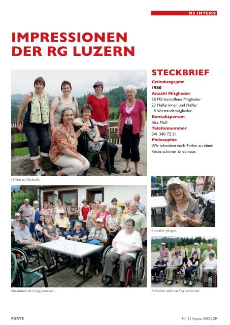 Download (pdf) - Schweizerische Multiple Sklerose Gesellschaft