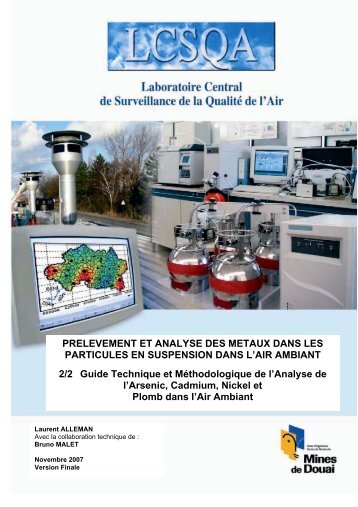 PRELEVEMENT ET ANALYSE DES METAUX DANS LES ... - LCSQA