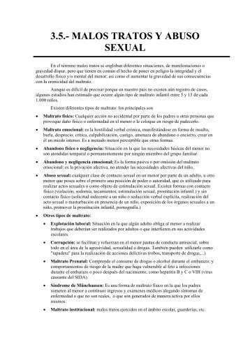 3.5.- MALOS TRATOS Y ABUSO SEXUAL - Urgencias de PediatrÃ­a