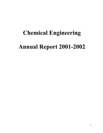 2001-2002 - Chemical & Biomolecular Engineering - North Carolina ...