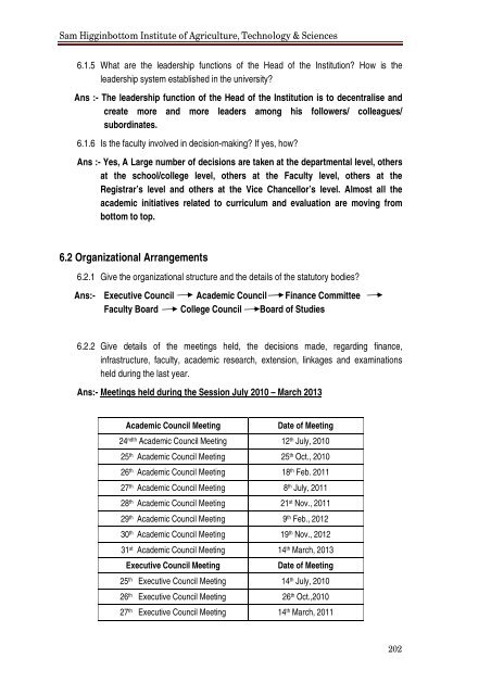 NAAC Supplementary Report 2010-13 - Shiats.edu.in