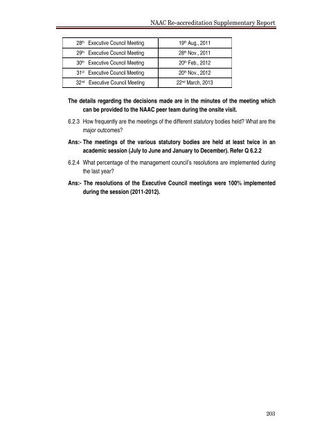 NAAC Supplementary Report 2010-13 - Shiats.edu.in