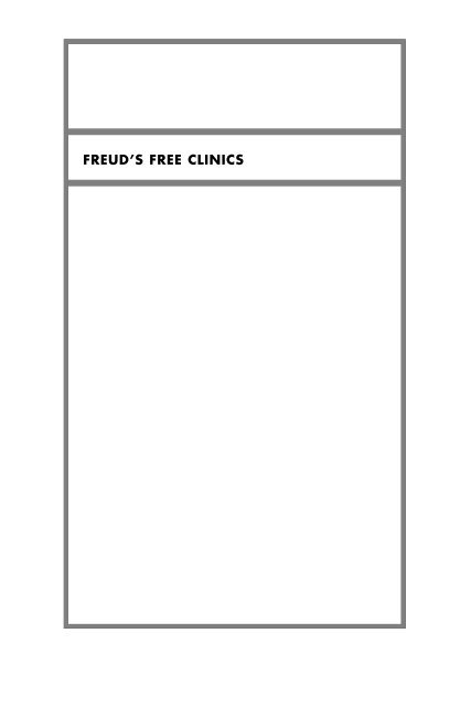 Freud's Free Clinics