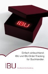 Einfach einleuchtend: IBU und IBU-Order-Tracking für Buchhändler.