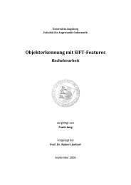 Objekterkennung mit SIFT-Features - Multimedia Computing and ...