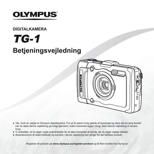 Betjeningsvejledning TG-1 - Olympus