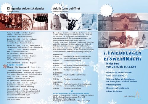 Klingender Adventskalender - Musikschule Friedberg