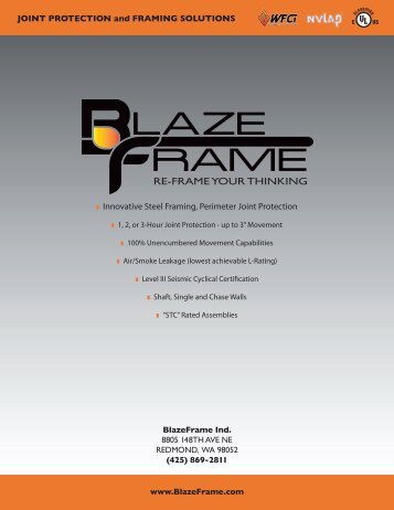 Download the BlazeFrame Brochure