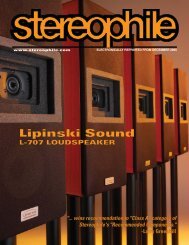 Stereophile - L-707 Monitors - Lipinski Sound