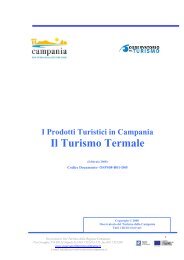 I prodotti turistici in Campania. Il turismo termale - Economia