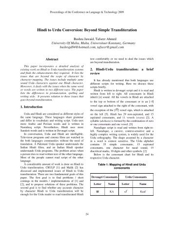 Hindi to Urdu Conversion: Beyond Simple Transliteration