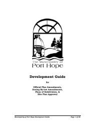 Development Guide - Port Hope