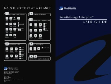 USER GUIDE - AccessLine Customer Service