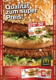 SPAREN BIS ZU - Mcdonalds.at