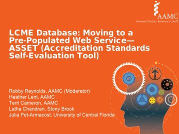 Accreditation Standards Self-Evaluation Tool - AAMC's member profile