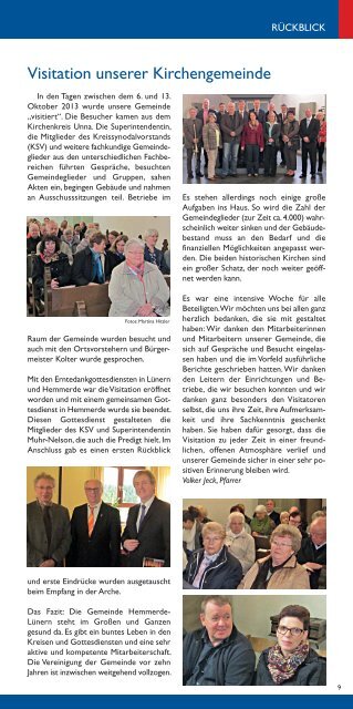 Der aktuelle Gemeindebrief - Evangelische Kirchengemeinde ...