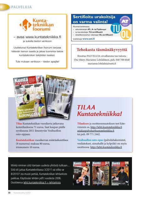 Lataa (pdf) - Kuntatekniikka.Fi