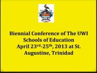 Impact of Schoo ... econdary Victims James.pdf - Uwi.edu