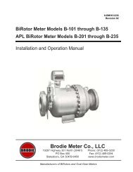 Model BV88 Digital Control Valve Brodie International