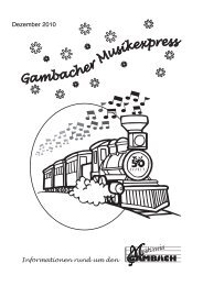 Jahresabschlussfeier - Musikverein Gambach