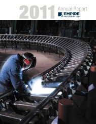 2011 Annual Report - Empire Industries