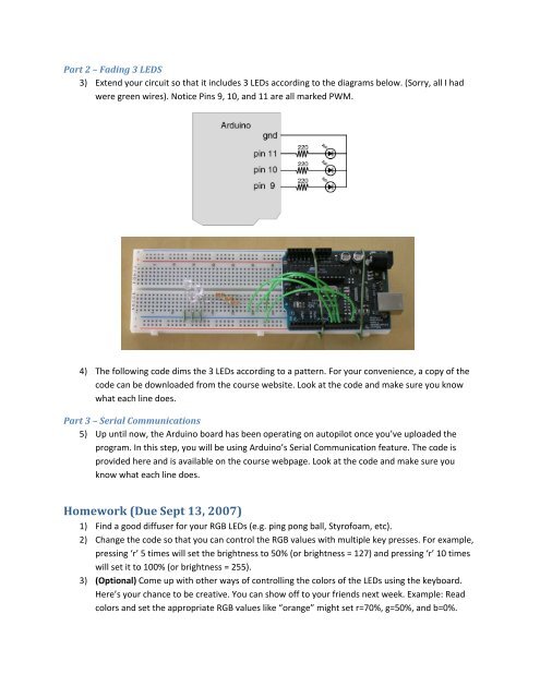 Lab 2: Digital Input and Output with Arduino Boards - Courses