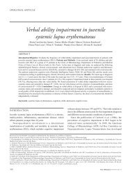 Verbal ability impairment in juvenile systemic lupus ... - panlar