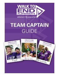 TEAM CAPTAIN GUIDE - Alzheimer's Association