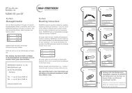 Montagehinweise Mounting Instructions SUZUKI GS 500 E/F - Sumoto