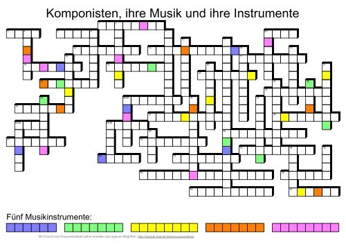 Komponisten, ihre Musik und ihre Instrumente