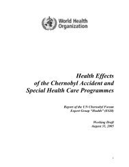 Health Effects of the Chernobyl Accident and Special ... - Criirad